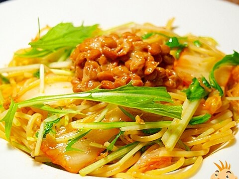 ボーノ♪納豆キムチのパスタ